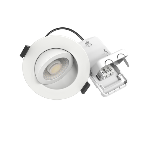 7W RA96 CCT + DimToWarm inbouwspot voor isolatie - dimbaar, Gat: Ø6,8 cm, Afm: Ø9,3 cm