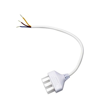 Câble d'alimentation - Blanc, 0,3 m, 3x0,75 mm²