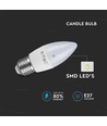 4,5W LED Kaarslamp E27 - 6500K