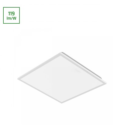 60x60 LED panel, 36W - 119lm/W, 6000K, kald hvit, hvit kant