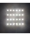 25x25 vikbart 17,5W RGB+CW LED-ark RA95 - 24V DC, IP20