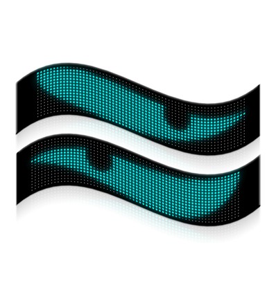 1x Pixel matrix paneel 20x64 - Bluetooth, 5V USB