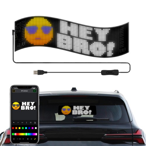 1x Pixel matrix panel 32x96 - Bluetooth, 5V USB