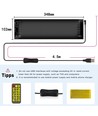 1x Pixel matrix paneel 32x96 - Bluetooth, 5V USB