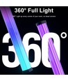 Lot de 2 lampes de bureau gamer - Effet RGB dynamique, 360°, 43 cm