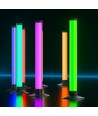 Lot de 2 lampes de bureau gamer - Effet RGB dynamique, 360°, 43 cm