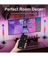 2 stk. ambient gamer bordlamper - RGB løbelys, 360° effekt, 33 cm