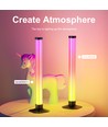 2 pcs. Barre lumineuse ambiante RGBIC 360° - 33 cm, Bluetooth