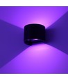 Applique 6W, compatible Hue - IP65, Ronde, RGB+CCT, Zigbee, noir, haut/bas, ajustable, intérieur/extérieur, source incluse
