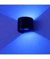 Applique 6W, compatible Hue - IP65, Ronde, RGB+CCT, Zigbee, noir, haut/bas, ajustable, intérieur/extérieur, source incluse