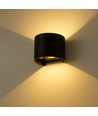 6W Wandlamp, Hue compatibel - IP65, Rond, RGB+CCT, Zigbee, zwart, up/down, verstelbaar, binnen/buiten, incl. lichtbron