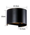 Applique 6W, compatible Hue - IP65, Ronde, RGB+CCT, Zigbee, noir, haut/bas, ajustable, intérieur/extérieur, source incluse