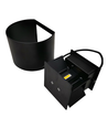 Applique 6W, compatible Hue - IP65, Ronde, RGB+CCT, Zigbee, noir, haut/bas, ajustable, intérieur/extérieur, source incluse
