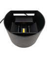 Applique 6W, compatible Hue - IP65, Ronde, RGB+CCT, Zigbee, noir, haut/bas, ajustable, intérieur/extérieur, source incluse