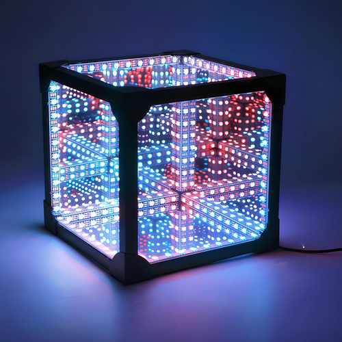Infinity Cube 10x10 RGBIC - 3D-lyseffekt, fjernkontroll, USB