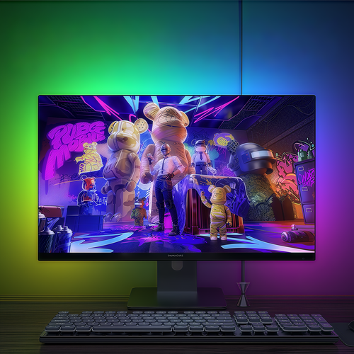 Ruban LED PC Sync pour écran 24" 4 côtés - RGBIC, USB, 60 LED/m