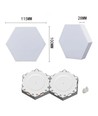 10 stuks RGBIC Hexagon Wandlampen - Set