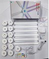 Lot de 6 Hexa-Light RGBIC kit complet - Montage mural, application Bluetooth, USB