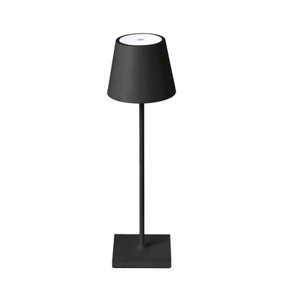 Outlet: V-Tac opladelig bordlampe - Sort, IP20, touch dæmpbar, model mini