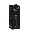 Outlet: V-Tac opladelig bordlampe - Sort, IP20, touch dæmpbar, model mini