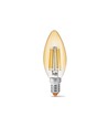E14 6W LED flamme - Filament, 680lm, 2200K, blanc chaud, remplace 60W