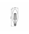 E14 6W LED flamme - Filament, 680lm, 2200K, blanc chaud, remplace 60W