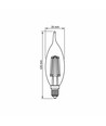 E14 6W LED filament flamme coup de vent - C35, 806lm, 4000K, flicker free, remplace 60W