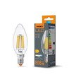 E14 6W LED filament kronelys - C35, 806lm, 4000K, 360 grader, erstatter 60W