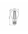 E27 10W LED filament ampoule - A60, 1050lm, 2200K, Verre ambré, 360° angle de diffusion