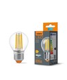 E27 6W LED filament sphérique - G45, 800lm, 4000K, flicker free