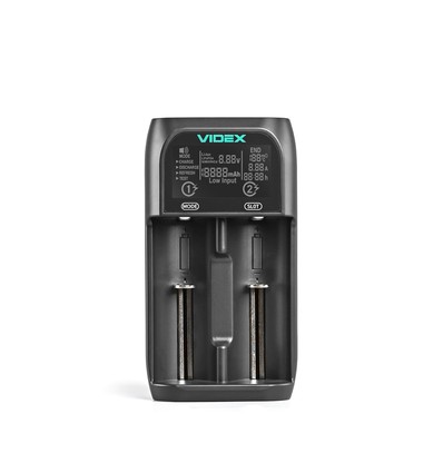 Chargeur de batterie universel avec écran LCD - 2 canaux, USB-C, Ni-Mh/Li-Ion/LiFePO4, fonction powerbank