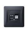 Prise réseau Binera CAT6 - RJ45, IP20, noir graphite, 86x86 mm