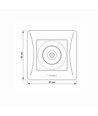 Videx BINERA TV-stik - Sort grafit, IP20, 5-862 MHz, 75 Ω
