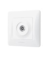 Prise TV Videx Binera blanche - Complète, 1 sortie, IP20 intérieur