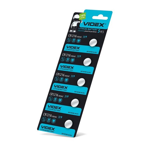 Pile lithium CR1216 - 5 pcs.