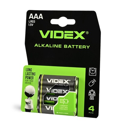 Alkaline batteri - LR03/AAA, 4 stk