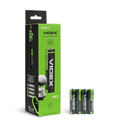 Alkaliskt batteri - LR03/AAA 4 st., 15 paket