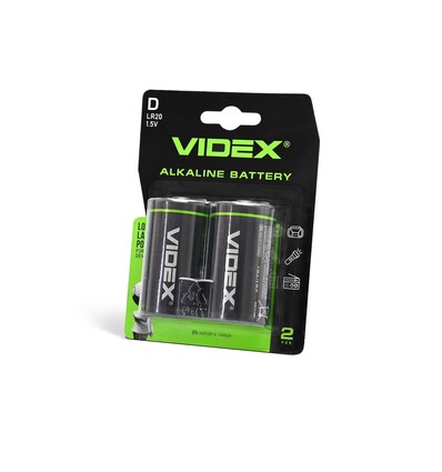 Alkaline batteri - LR20/D, 2 stk