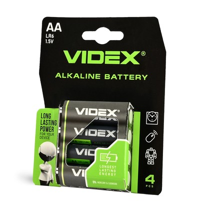 Alkaline batteri - LR6/AA, 4 stk