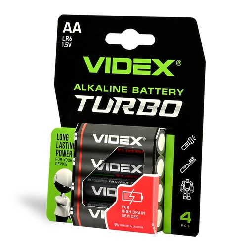 Alkalische batterij - Turbo LR6T/AA, 4 stuks