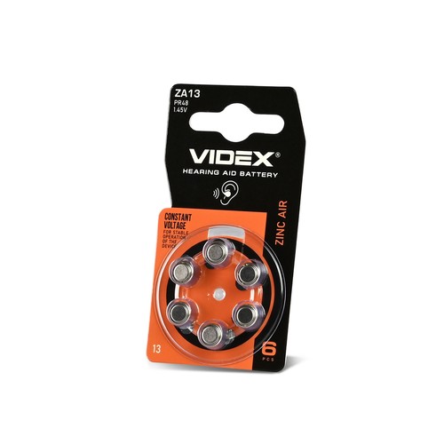 Za13 zinkluftbatteri - (pr48), 6 st