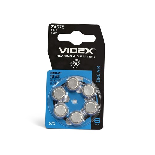 Za675 zinkluchtbatterij - (pr44), 6 stuks