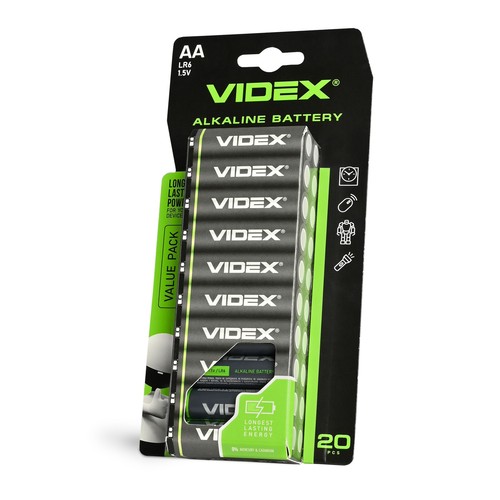 Alkaline batteri - LR6/AA, 20 stk