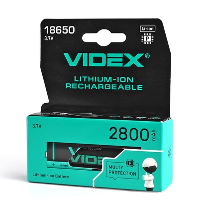 Batterie lithium-ion - 18650-P 2800mAh, avec protection thermique