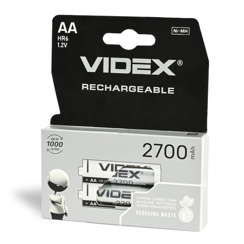 2 pcs. Piles rechargeables AA Ni-MH