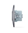 USB-A + Type-C stikkontakt 20W hurtiglader - Sort grafit, 2.4A, IP20 indendørs