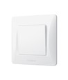 1-kanals bryter - 86x86mm, IP20, hvit