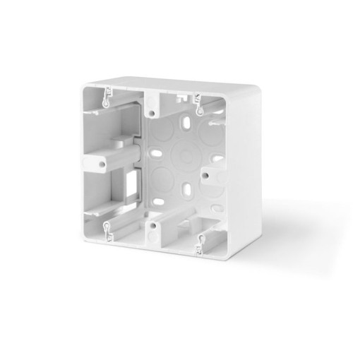 Boîtier saillie - simple, blanc