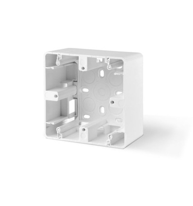 Boîtier saillie - simple, blanc