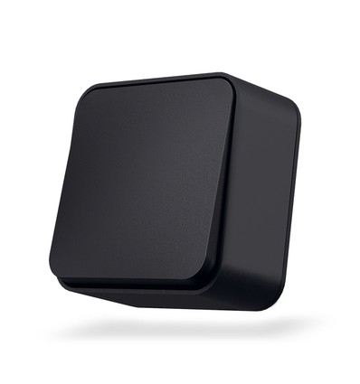 Interrupteur en saillie 1 canal - 68x68mm, IP20, noir